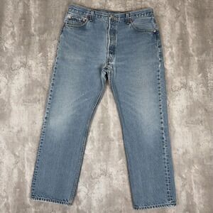 Vintage Levi's 501XX Jeans Men's 38x32 (35x30) Button Fly Straight Leg Sashiko
